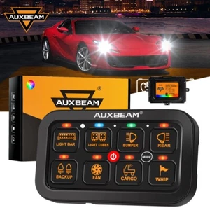 AUXBEAM RA80 RGB 8 Gang Light Switch Panel Electronic System For Honda CRV CR-V - Imagen 1 de 12