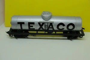 VAGÓN CISTERNA TYCO TEXACO 40' PLATEADO, MODELO DE TREN A ESCALA HO - Imagen 1 de 2