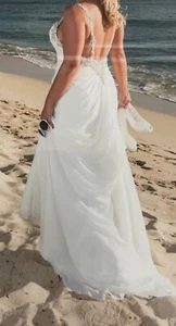 Neuwertiges Sexy Brautkleid Hochzeitskleid Kleid Pronovias ivory Gr.36-38 - Bild 1 von 4