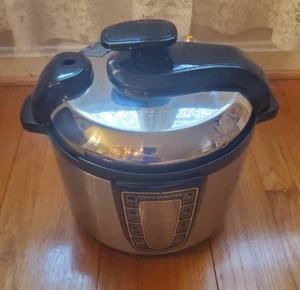 COOKS ESSENTIALS 5 Qt Electric Pressure Cooker Model #99790 Stainless Steel - Picture 1 of 3
