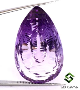 Natural Amethyst Fancy Pear Concave Cut 32x21 mm Best Quality Faceted Loose Gems - Picture 1 of 10
