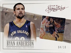 RYAN ANDERSON 2013-14 Panini Signatures FILM CELL RUBY RED #/10 Pelicans Rockets - Picture 1 of 2