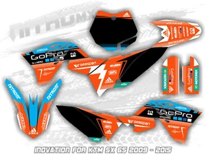Kit gráfico NitroMX para KTM SX 65 SX65 2009 2010 2011 2012 2013 2014 2015 calcomanías - Imagen 1 de 1