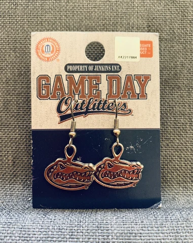 Official Florida Gators Earrings Silvertone Cover