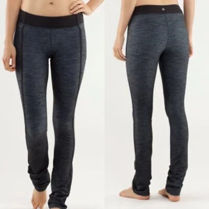 Lululemon Forme Pant Grey And Black Workout Athleisure Pant Size 8 - Picture 1 of 9