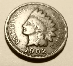 Münze - 1902 Indian Cent - 1C Business Strike - Bild 1 von 2