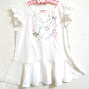 Camiseta Mezzo Piano 140cm Manga Corta Blanco Shell Collar Accesorios Japón - Imagen 1 de 22