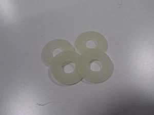 Nylon Metric Natural Washer, M3 Screw, 8 mm OD, 200 Pcs - Picture 1 of 1