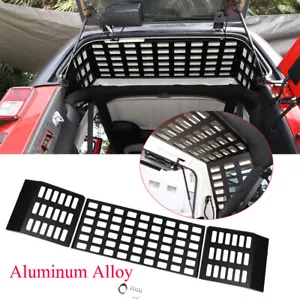 Rear Trunk Luggage Rack Cargo Shelf Holder For Jeep Wrangler JK 2007-2017 4-Door - Foto 1 di 9