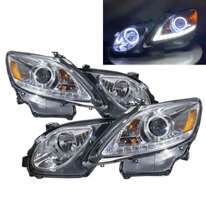 Fits LEXUS GS350 GS450h GS300 S190 06-11 Guide LED Angel-Eye Headlight CH RHD - Picture 1 of 7