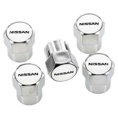 Nissan New Logo Tire Valve Caps Set (Chrome) - Image 1 of 3