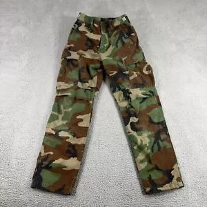 Vintage Military Pants XS Trousers Combat Woodland Camo BDU M81 90s Army - Picture 1 of 13