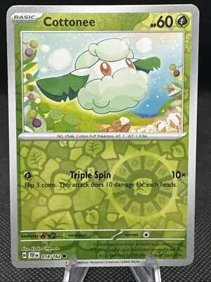 Cottonee 014/162 Sv05: Temporal Forces Reverse Holo - Image 1 of 2