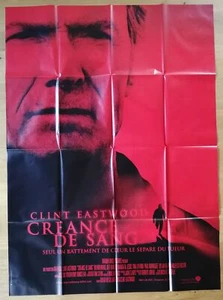 CREANCE DE SANG clint eastwood affiche cinema originale 160x120 - Afbeelding 1 van 1