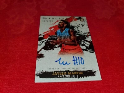 2021-22 TOPPS INCEPTION OVERTIME JAYLEN MARTIN RC JUMBO AUTO 132/200 - Image 1 of 2