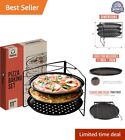 Versatile Pizza Pan Set: Three 11-Inch Perforated Pans for Oven and Grill