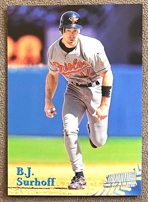 B.J. Surhoff 1999 Topps Stadium Club One Of A Kind #269 /150 Orioles Parallel SP - Image 1 of 2
