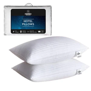 Hüpfkissen Rückenstreifen Hotelqualität Hohlfaser Füllung 2er Pack - Bild 1 von 5