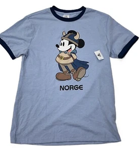 2025 Disney Parks EPCOT World Showcase Mickey Mouse Norway Shirt Small - Picture 1 of 2