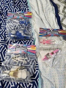 McDonalds Happy Meal Mighty Morphin Power Rangers 1994 Film Blau & Weiß & Pink - Bild 1 von 5