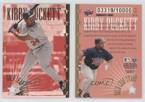 1995 Leaf Gold Leaf All-Stars /10000 Kirby Puckett #13 HOF