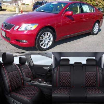 Funda de cojín de cuero de 2/5 asientos delanteros traseros completos para Lexus IS250 GS300 GS350 Foto 1 de 4