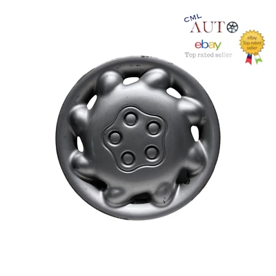 Dodge Plymouth 1996-1998 tapacubos cubierta de rueda de fábrica de neón de 14" plateado fabricante de equipos originales Foto 1 de 4