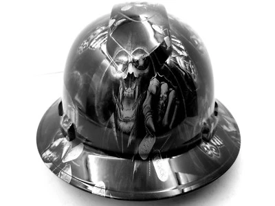 Sombrero duro de ala completa personalizado hidro sumergido YOURE NEXT SKULLS SUPER ENFERMO NUEVO  Foto 1 de 4