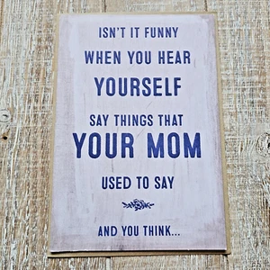 Mother's Day Card 5X7 For Mom Brown Blue Funny Humor Recycled Paper Greetings - Picture 1 of 7