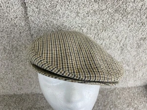 Seifter Associates Framar flache Mütze Kappe Herren Medium Curve Krempe kariert braun - Bild 1 von 8