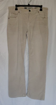 BKE Denim Derek Corduroy Pant 32L Relaxed Fit Bootcut Tan Low Rise Thick Stitch - Image 1 of 4