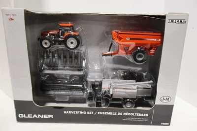 1/64 Harvesting Set Gleaner C62 Combine AGCO DT200 J&M 875 Grain Cart ERT16299 - Image 1 of 3