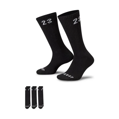 CALCETINES JORDAN CREW UNISEX ADULTO (3 PARES)_NEGRO/BLANCO DA5718-010-TALLA M Foto 1 de 4