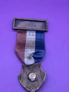 VINTAGE MEDAILLE ANSTECKNADEL AFL CIO CONVENTION DELEGATE Chicago, Illinois - Bild 1 von 5