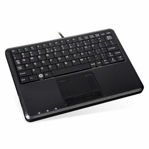 Perixx PERIBOARD-510 H PLUS IT, Mini USB-Tastatur, Touchpad, Hub, schwarz - Bild 1 von 1