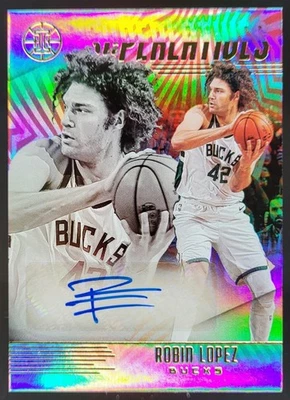2019-20 Panini Illusions Robin Lopez Superlatives Signatures Auto Bucks CK3 - Image 1 of 4