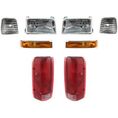 Headlights Turn Signal Corner Light Tail Light For 92-96 Ford F-150 F-250 F-350 - Image 1 of 4