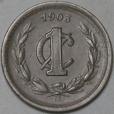 1903-M Mexico 1 Centavo XF Bronze Coin (25091403R) - Image 1 of 2
