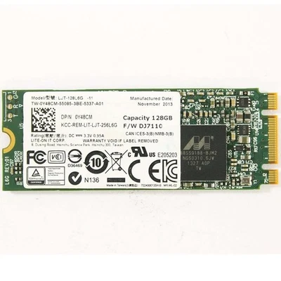 Liteon Ssd M.2 Sata Ngff 2260 128Gb Festplatte Ljh-128v2g Überholt - Bild 1 von 2