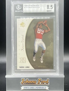 1999 SP Authentic David Boston Future Watch Rookie #0859/1999 Cardinals BGS 8.5 - Picture 1 of 2