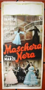 Póster original de la película italiana de Maschera Nera, The Black Mask Locandina años 50 - Imagen 1 de 1