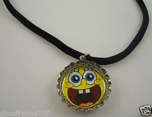 Spongebob pantaloni quadrati tappo bottiglia collana spugna bob - Foto 1 di 2