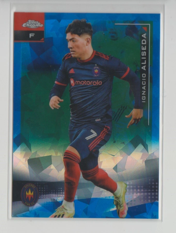 2021 Topps Chrome MLS Sapphire #142 Ignacio Aliseda RC - Flat S/H - Image 1 of 1