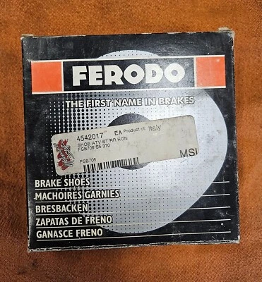 Ferodo Rear Brake Shoes FSB706 FSB 706 Honda CM 185 200 250 Twinstar EBC310 — 第 1/2 张图片