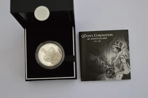 Royal Mint 2013 Queen's Coronation 60th Anniversary £5 Pounds Silver proof - Picture 1 of 4