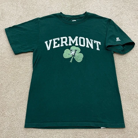 University Vermont Shirt Men Small Adult Clover Irish College NCAA Catamounts Cover