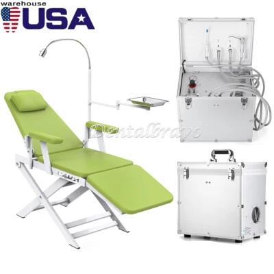 Portable Dental Delivery Unit Air Compressor Syringe Suction 4Hole /Chair Unit - Image 1 of 4