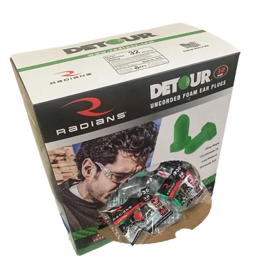 (200 对)FOAM 耳塞未开封 NRR 32DB 绿色睡眠辅助,射击耳塞 — 第 1/4 张图片