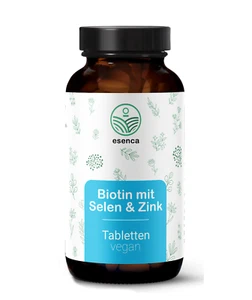 Biotin + Zink & Selen - 365 Tabletten (12 Monate) - Für Haut, Haare & Nägel - Bild 1 von 1