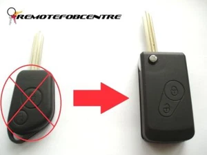 RFC 2 botones llave plegable actualización para Citroen Saxo Berlingo Xsara Picasso control remoto - Imagen 1 de 3